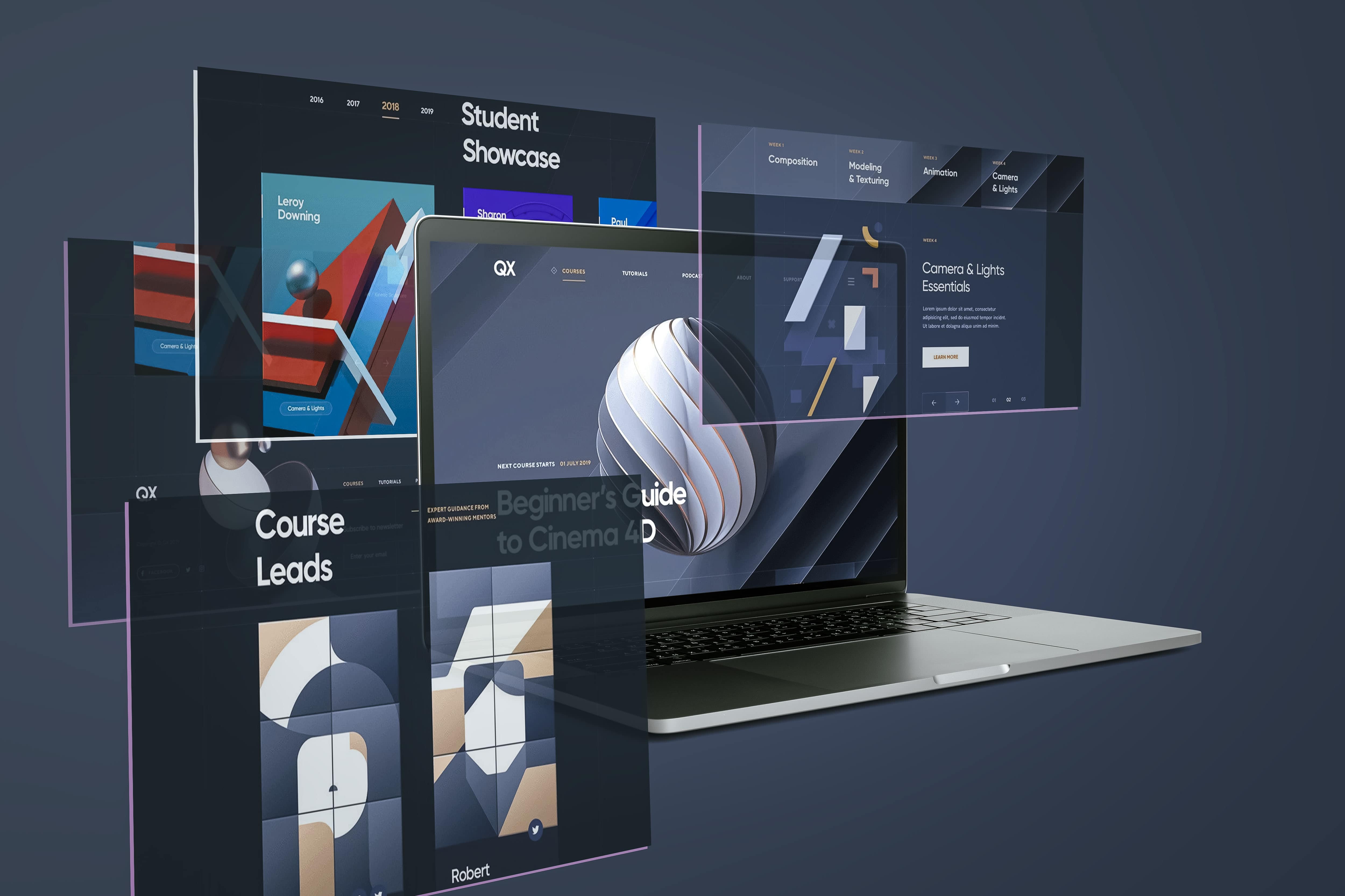 Media Academy web design project preview